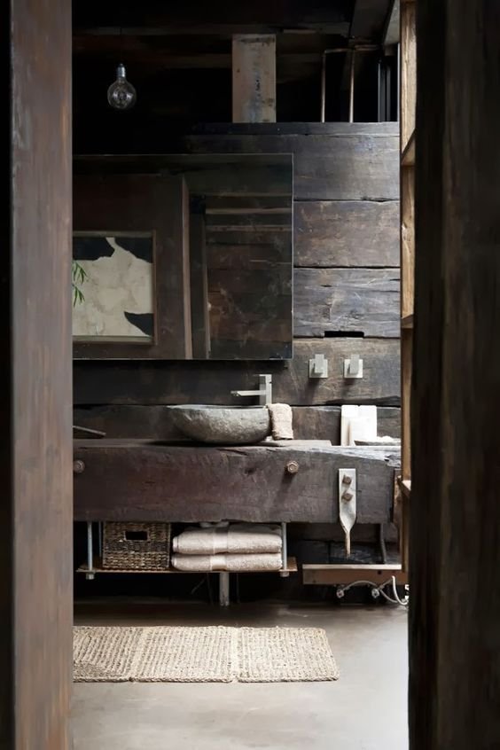 Bathroom In Wabi Sabi Home