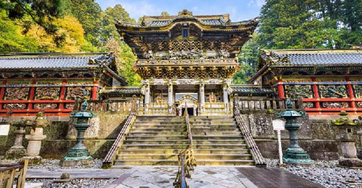 Historic shrine buildings and forest scenery in Nikko Japan near Tokyo