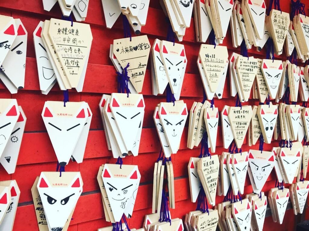 Kitsune Ema — Fox-Shaped Prayer Plaques