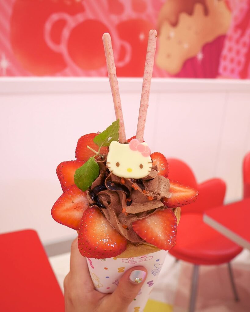Dessert at Sanrio Puroland Tokyo