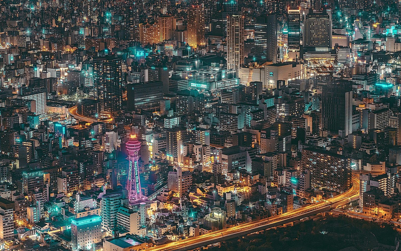 Osaka at night