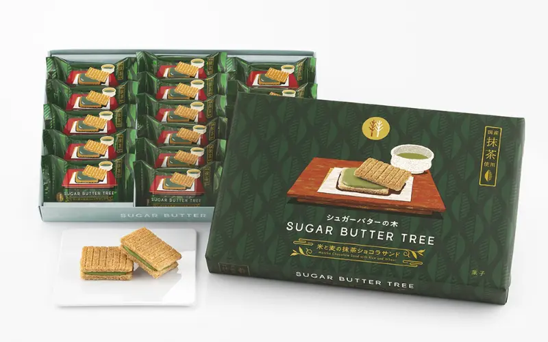 What To Buy At Narita Airport (2026): 10 Carefully Selected Souvenirs From Popular Sweets To Limited Edition Items 11 Sugar Butter Tree Rice and Barley Matcha Chocolate Sandwich