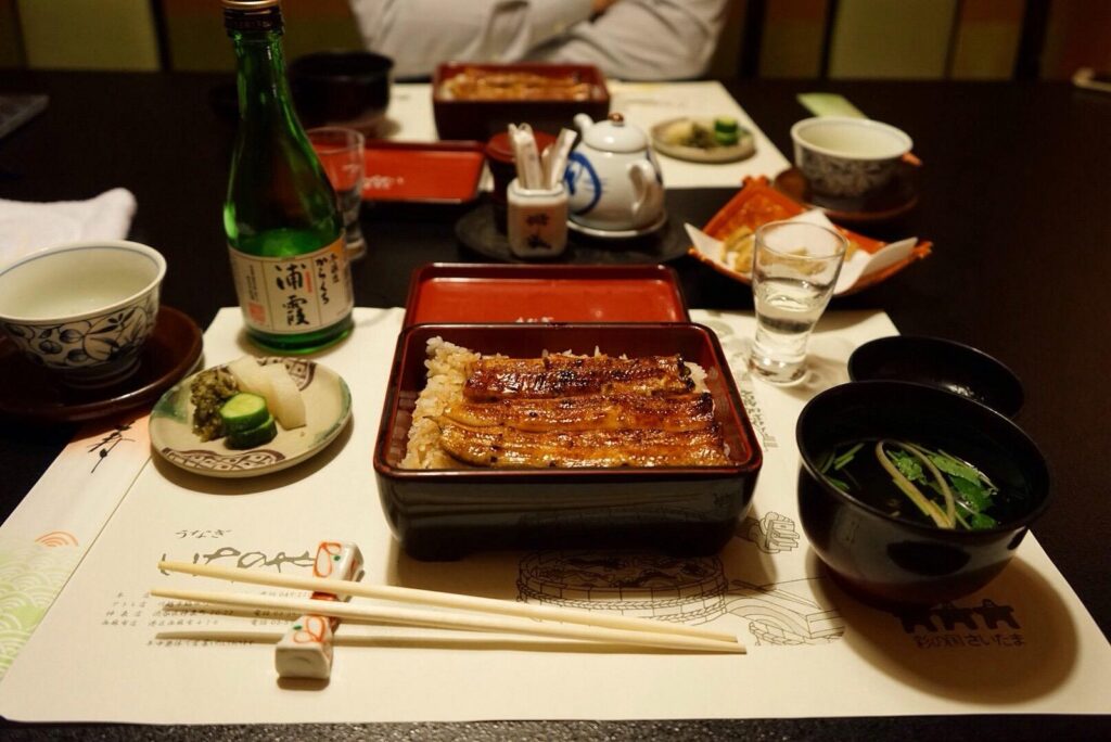 Food at Ichinoya restaurant