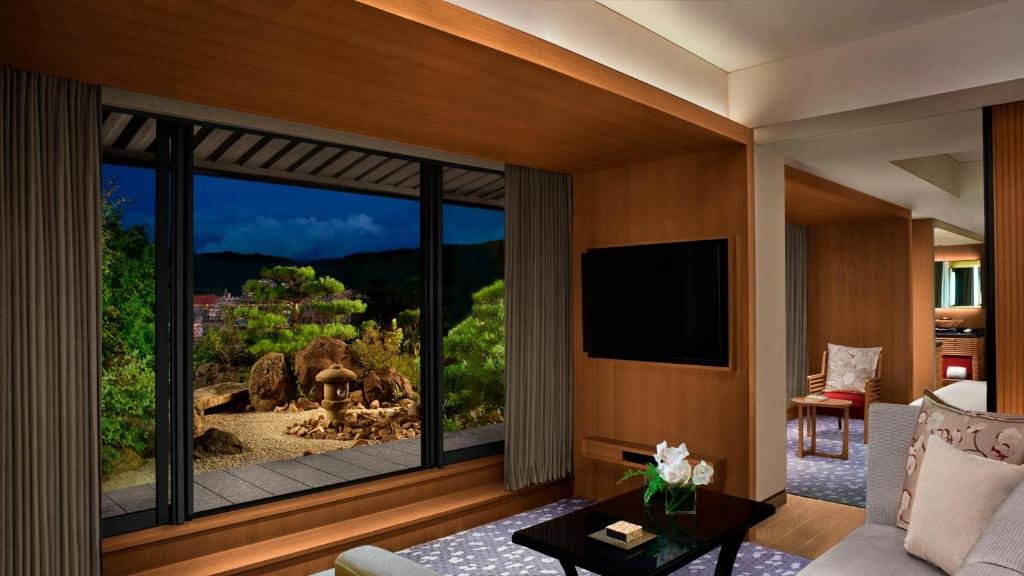 Best Luxury Hotels in Japan (2026): Top 9 Stunning Stays for an Unforgettable Trip 17 The Ritz-Carlton Kyoto luxury room with modern ryokan-inspired design