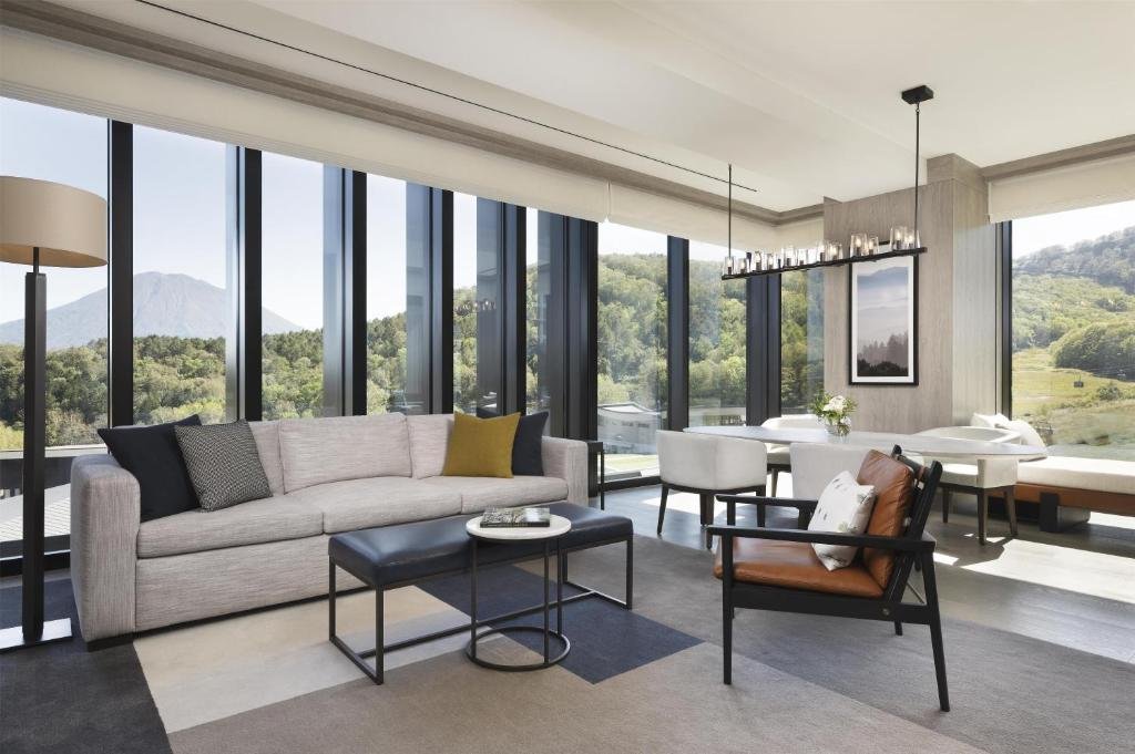 Best Luxury Hotels in Japan (2026): Top 9 Stunning Stays for an Unforgettable Trip 11 Park Hyatt Niseko Hanazono luxury ski hotel room with snowy Hokkaido mountain views