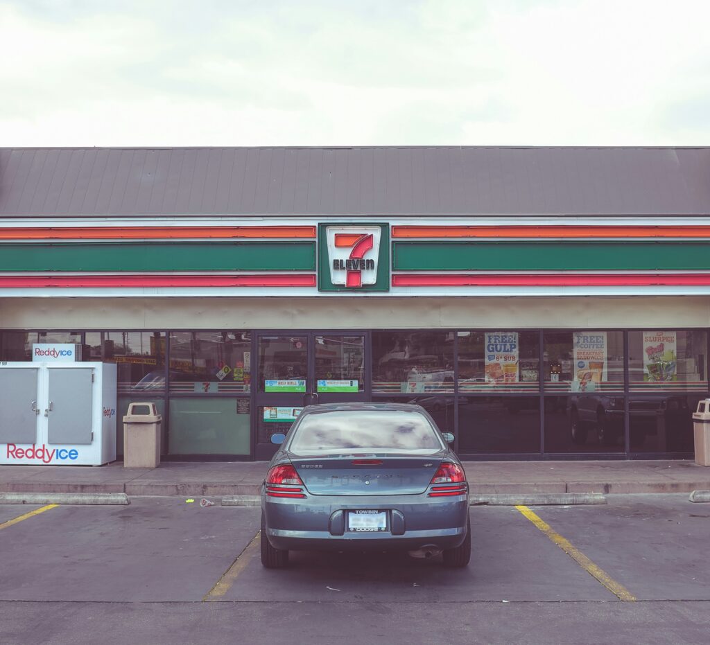 Renting A Car In Japan As A Tourist: Full 2026 Guide 3 Gas station in Japan with 7 Eleven