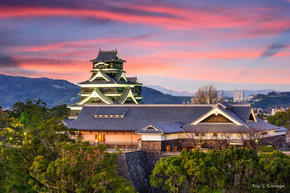 Scenic Kyushu landscape with mountains and dramatic natural views