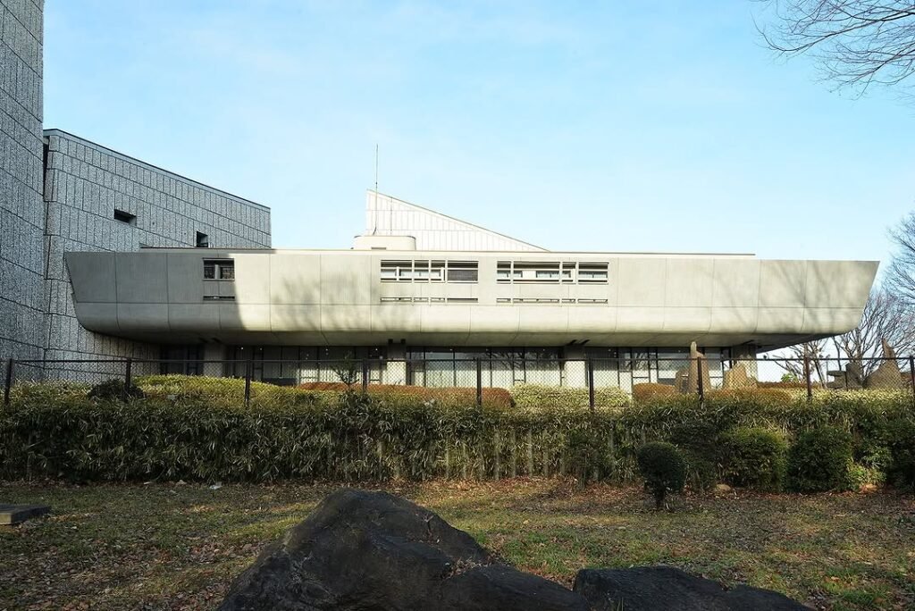 Tokyo Metropolitan Festival Hall opposite the National Museum of Western Art in Ueno