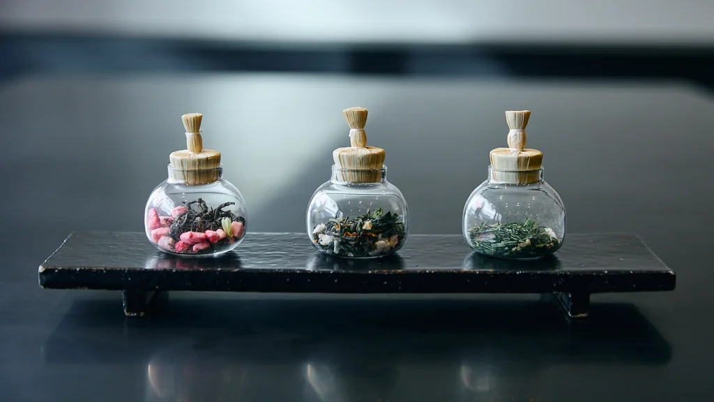 10 Top Spots with Best Green Tea in Tokyo (2026) 9 Minimal Japanese tea counter and drinks at SOUEN near Shoin Shrine