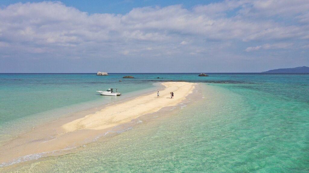Kohama Island beach scenery in Okinawa for a romantic Japan honeymoon