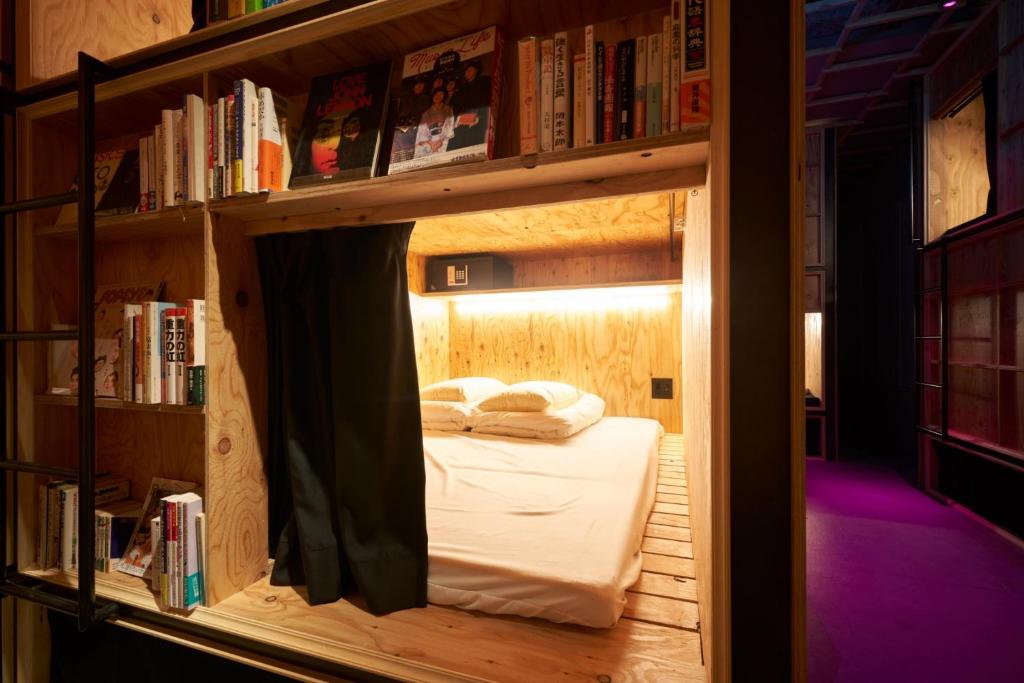 Unique Hotels in Tokyo (2026): 11 Cool, Wonderful, and Unforgettable Places to Stay 10 Book and Bed Tokyo Shinjuku compact sleeping space inside the book-lined hostel