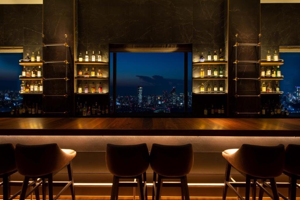 Tokyo skyline view from a luxury hotel around Shibuya