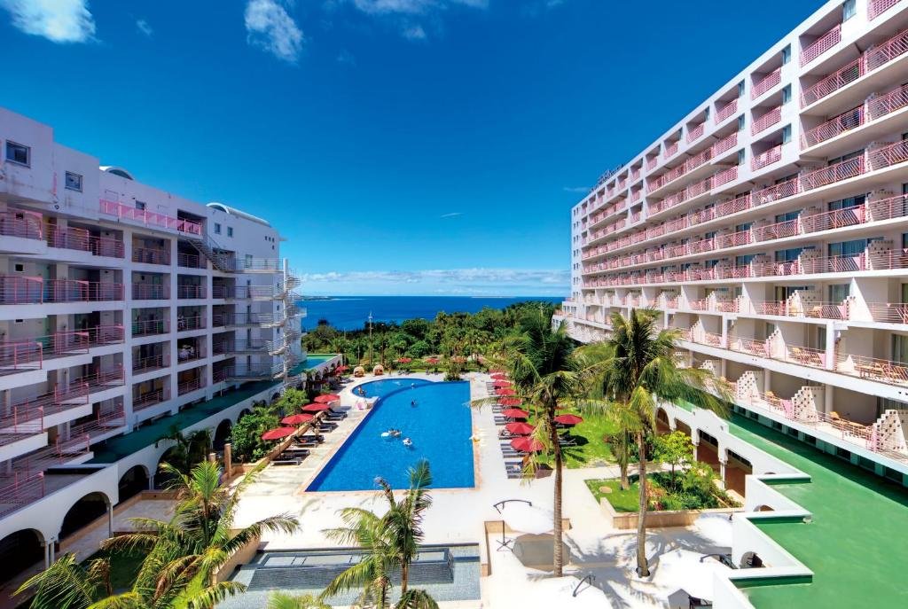Hotel Mahaina Wellness Resort Okinawa family room near Okinawa Churaumi Aquarium