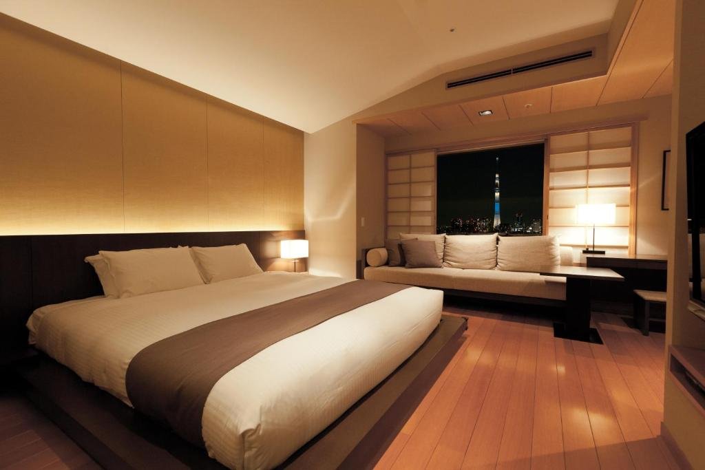 Hotel East 21 Tokyo room with warm wood tones and relaxed city-hotel atmosphere