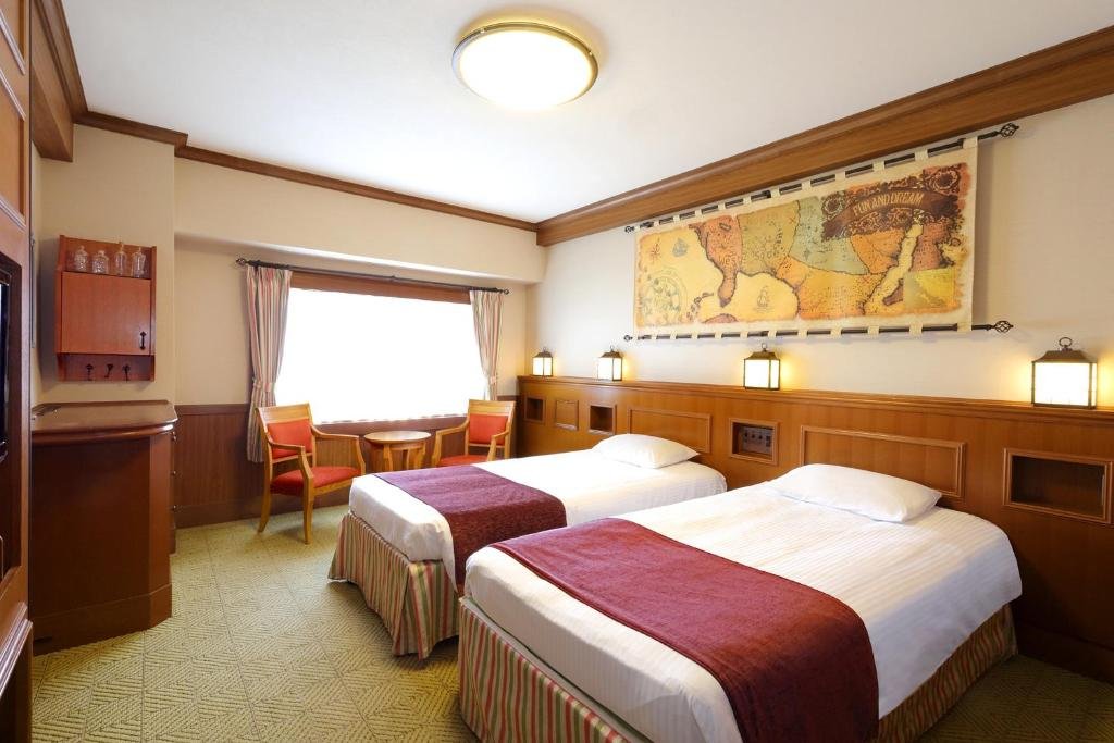 Tokyo Bay Maihama Hotel First Resort guest room with playful family decor