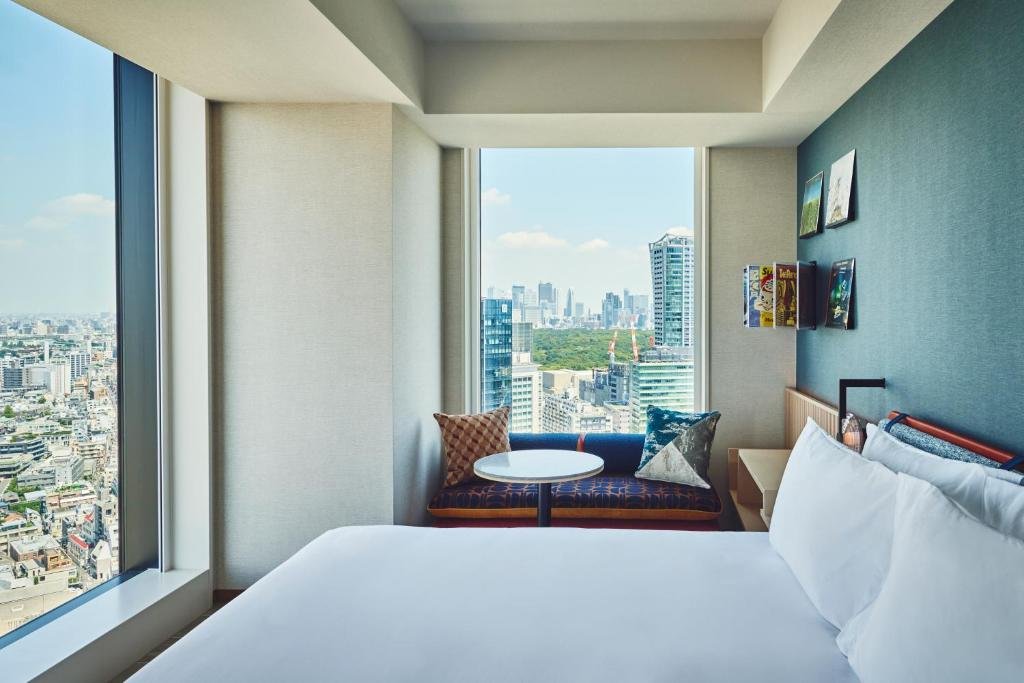 Hotel Indigo Tokyo Shibuya room with city views and music-inspired details
