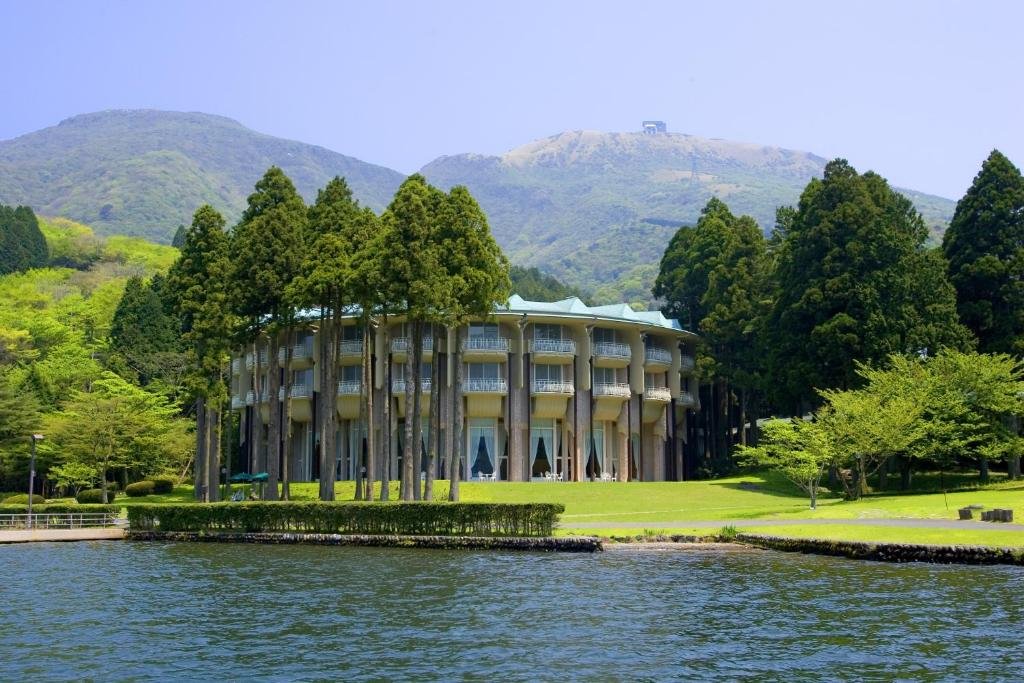 The Prince Hakone Ashinoko lakeside resort room surrounded by Lake Ashi scenery