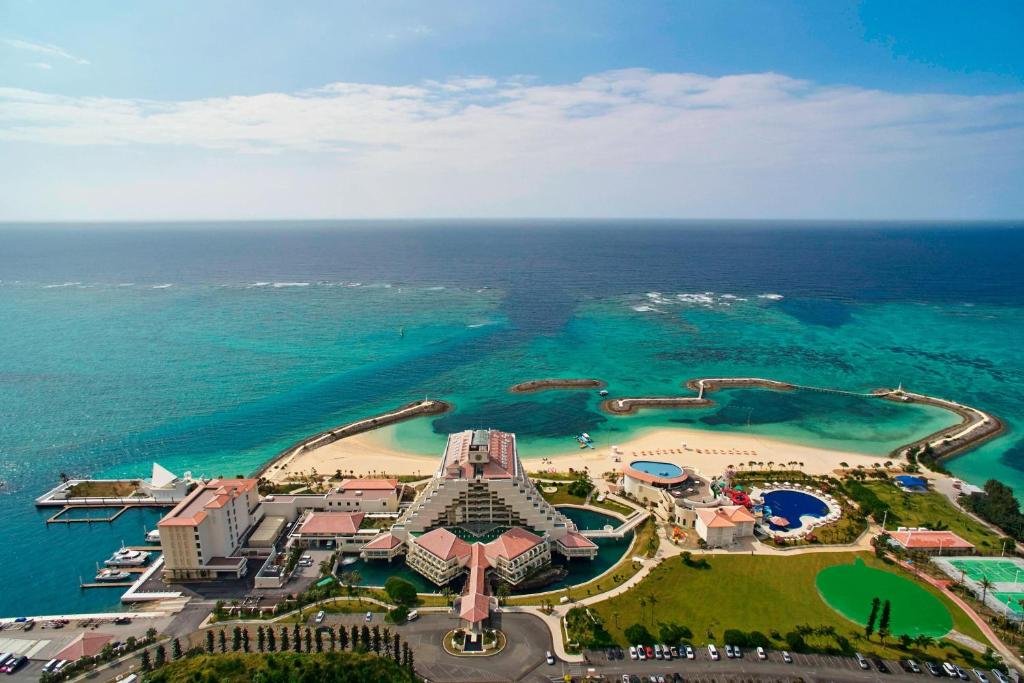 Sheraton Okinawa Sunmarina Resort beside Sun Marina Beach
