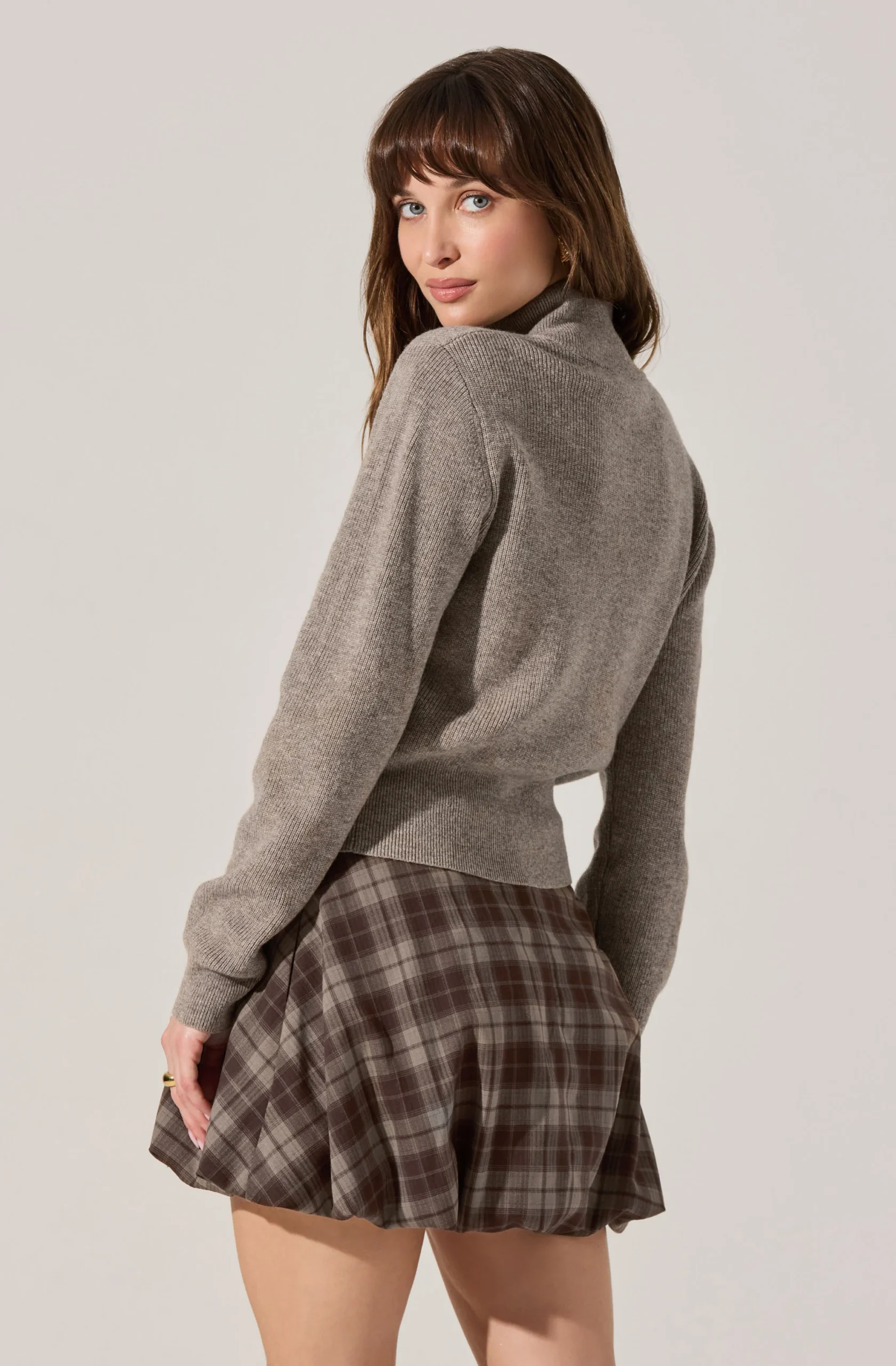 Knit Top + Wool Cardigan