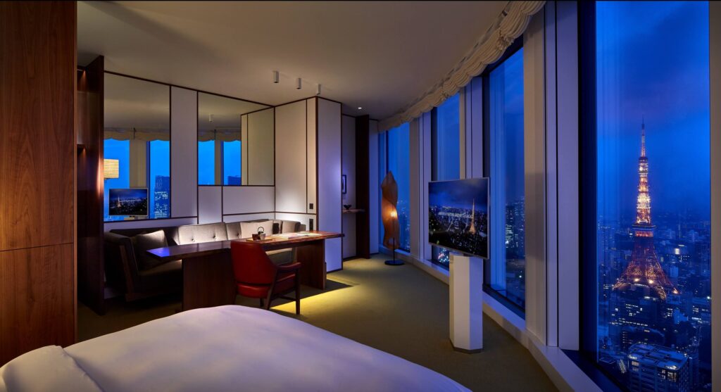 Best Luxury Hotels in Tokyo: Our Top 14 Picks for 2026 25 Andaz Tokyo Toranomon Hills modern luxury hotel interior above Tokyo