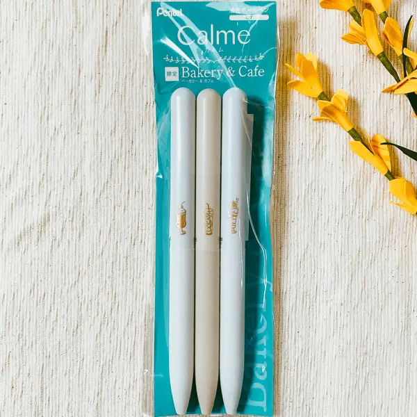 Calm Ballpoint Pen set of three with retro cafe designs from Loft Japan