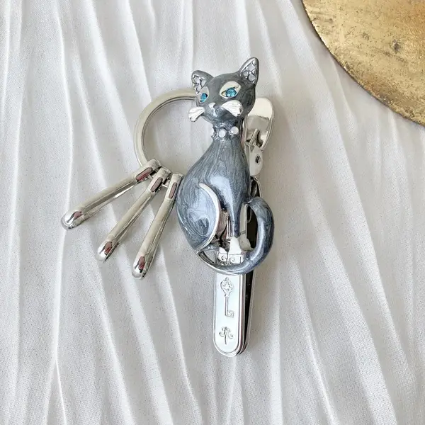 Bag Key Clip CL-106RH Gray Three Carat key holder accessory for handbags