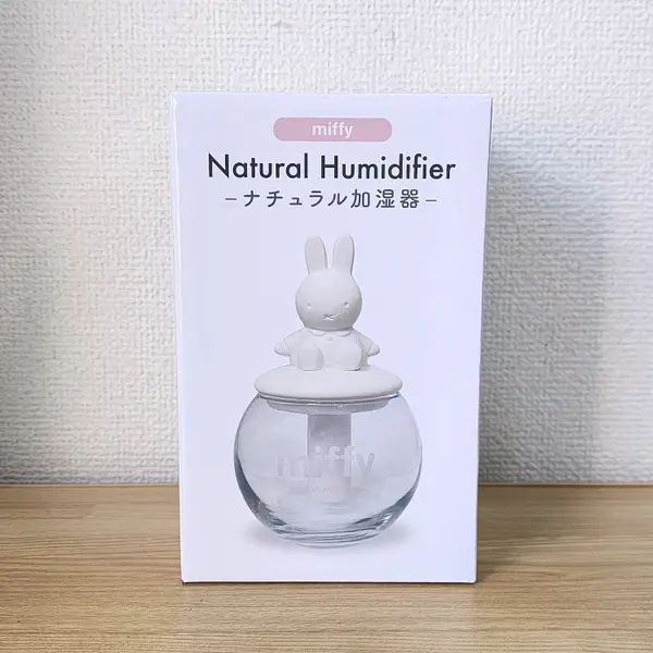 Miffy dome-shaped natural evaporation humidifier in glass container