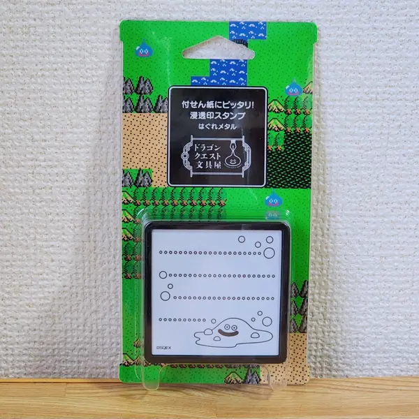 Metal Slime self-inking stamp from Dragon Quest stationery collection