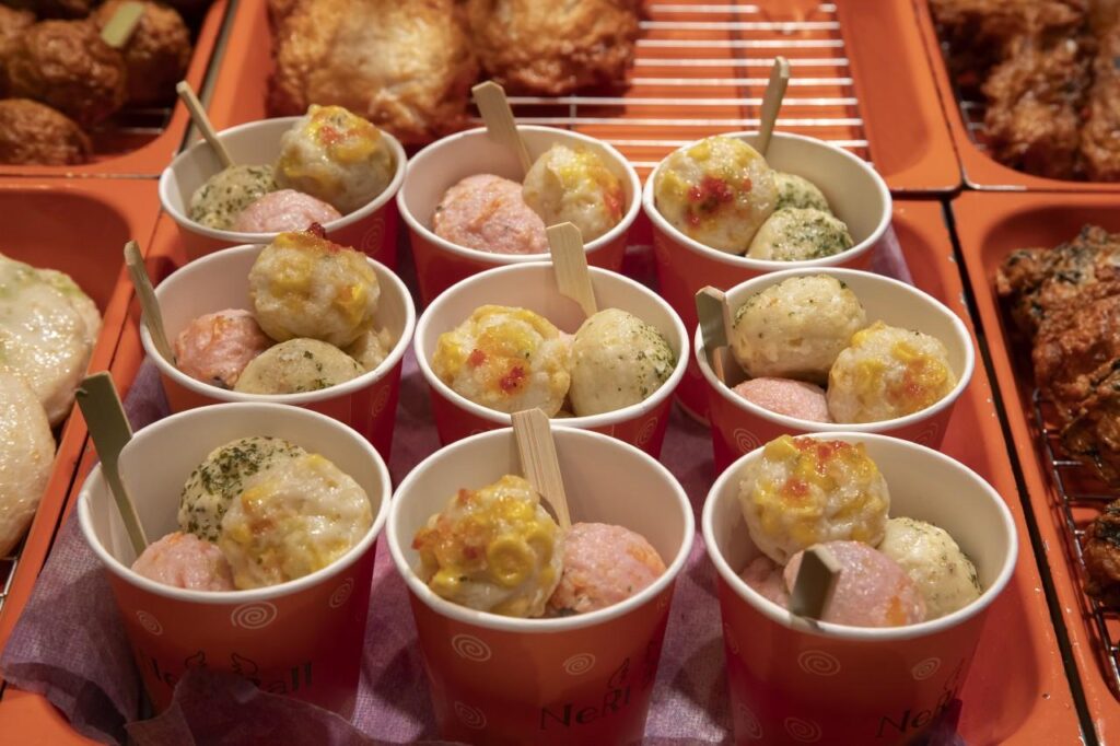 Food in Uoman restaurant in Nara