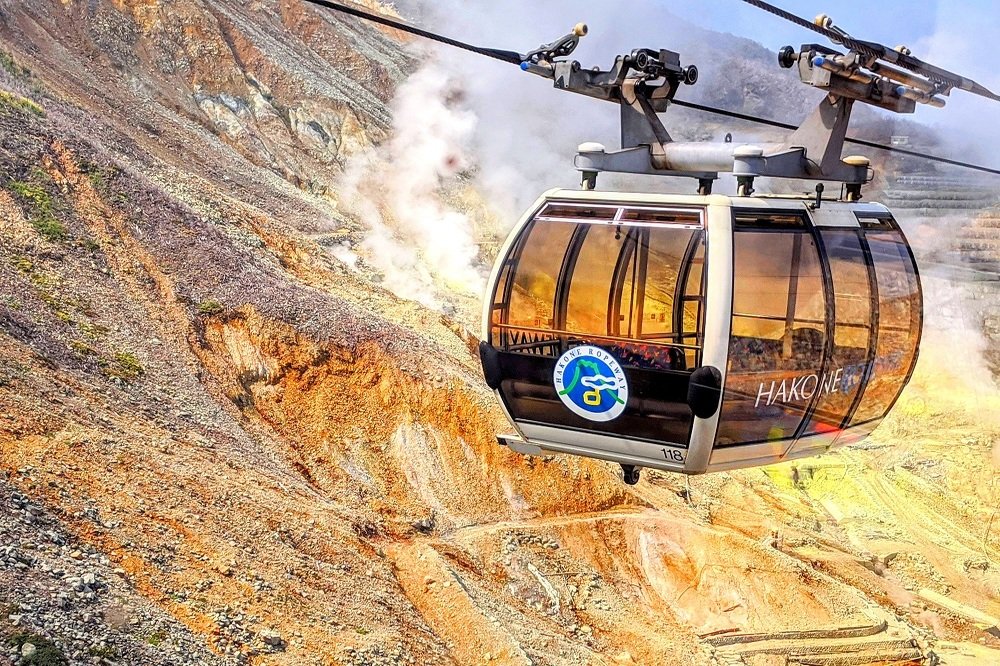 Volcanic Landscape on the Hakone Ropeway