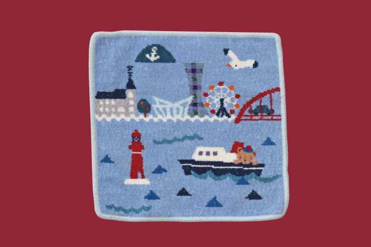 Familiar Kobe-Exclusive Towel Handkerchief