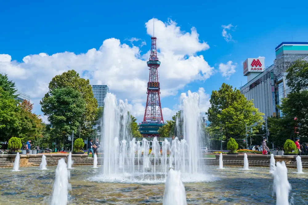 15 Best Things to Do in Sapporo With Kids: Parks, Aquariums, Views, and Family Restaurants 7 Odori Park in central Sapporo with landscaped lawns and surrounding city buildings